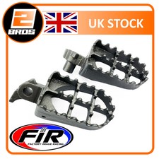 FOOT PEGS STEEL GREY CR, HONDA CR125 / CR250 95-99 YAMAHA YZ125 / YZ250 97-98