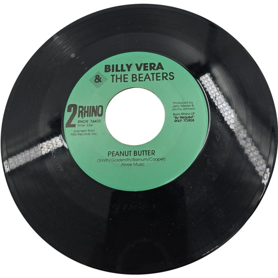 Billy Vera & The Beaters -  At This Moment / Peanut Butter RPM 45" Vinyl - Image 2 of 2