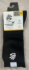 Under Armour Curry Playmaker Bball Mid Crew Socks Black Sz 8.5-13/10-14 A3 