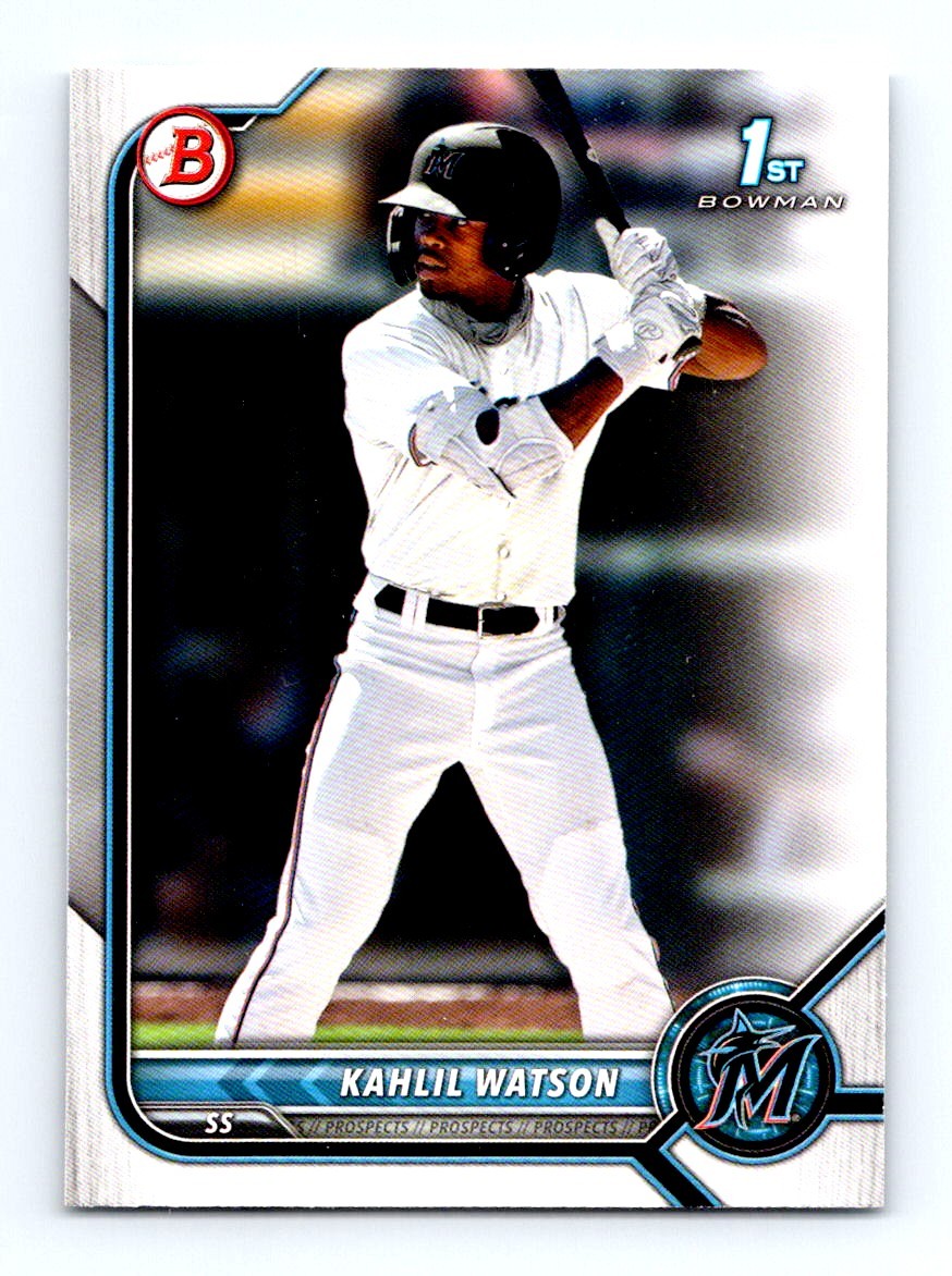 #BP-3 2022 Bowman Prospects | Kahlil Watson Miami Marlins