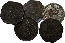 Emergency money penny Sigmaringen Koblenz 5 pieces original coin #skl773