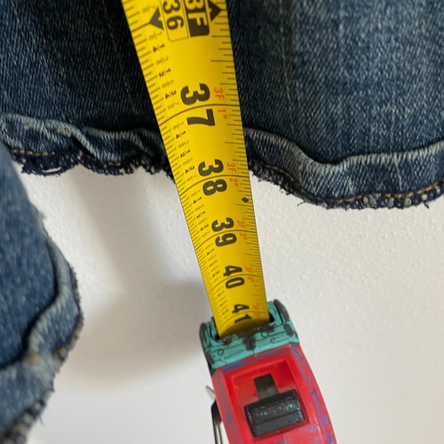 Vintage Y2K Bisou Bisou Maxi Jeansrock Damen 16 lang A-Linie Stretch Rodeo 90er - Bild 7 von 8