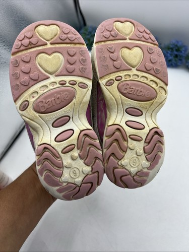 Vintage 90s Barbie Sneakers Toddler Size 9 Pink Retro Collectible Sporty - Picture 8 of 15
