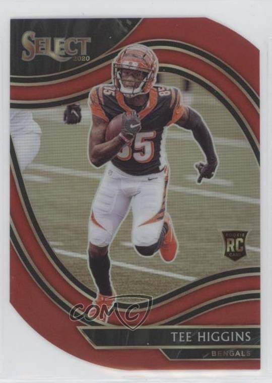 2020 Panini Select Field Level Red Prizm Die-Cut Tee Higgins #360