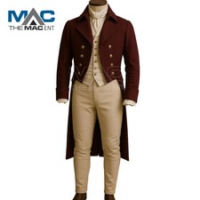 Men's Custom Regency Tailcoat Victorian Vintage Cosplay/ Party Outfit