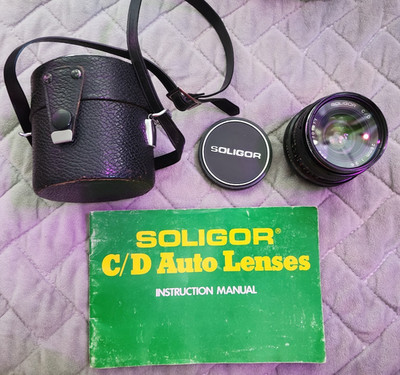 Soligor C/D 28mm f/2.8 Manual-focus Wide-angle Prime Lens Carrycase Manual Japan