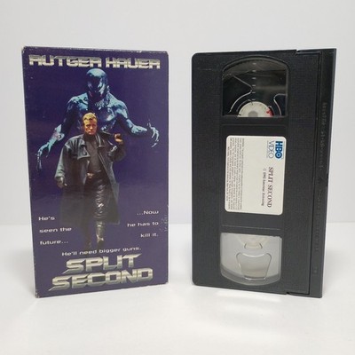 Split Second VHS 1992 HBO Home Video Release Rutger Hauer Sci-fi Horror Action 
