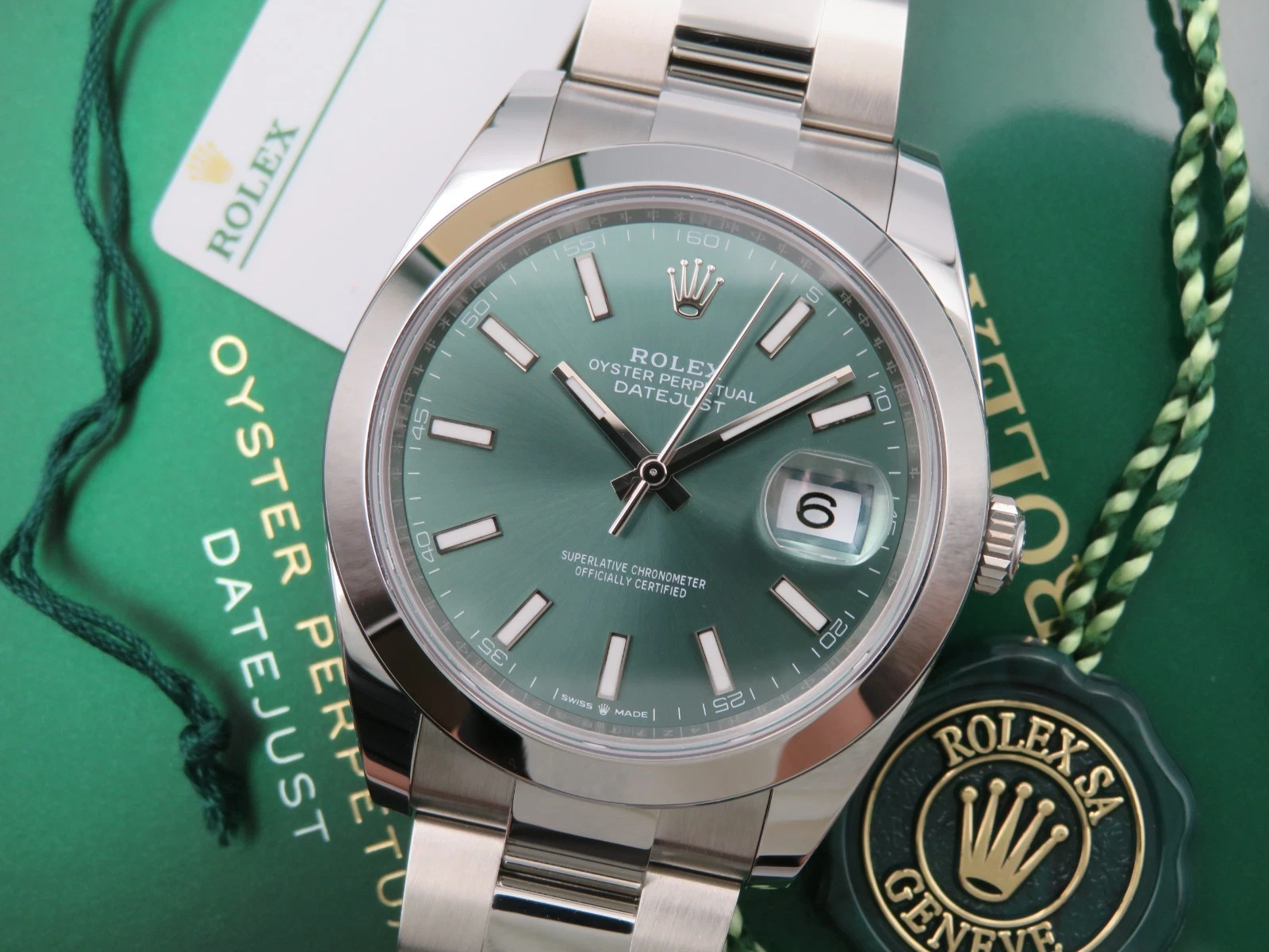 NEW 2025 Rolex Datejust 41 126300 Silver Oyster Bracelet Full Set