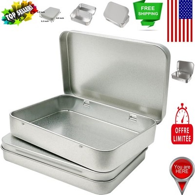 6-Piece Mini Portable Tin Containers - Stylish Storage for Home & Travel