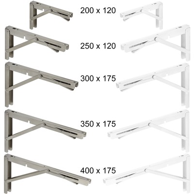 2er 4er Set Klappkonsole Edelstahl oder Stahl belastbar bis 150Kg Klapptisch