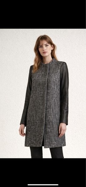 Women Maje Coat Grey Wool 36