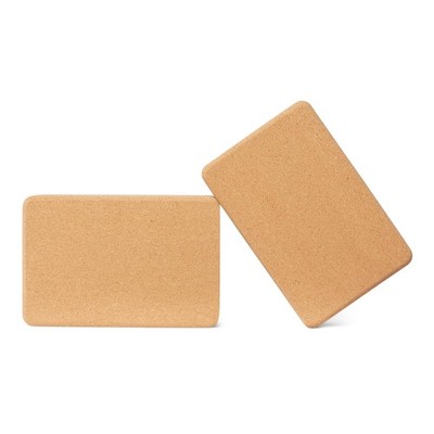 G2010 Amazon Basics Yoga-Block aus Naturkork, 23 x 15 x 8 cm, 2 Stück