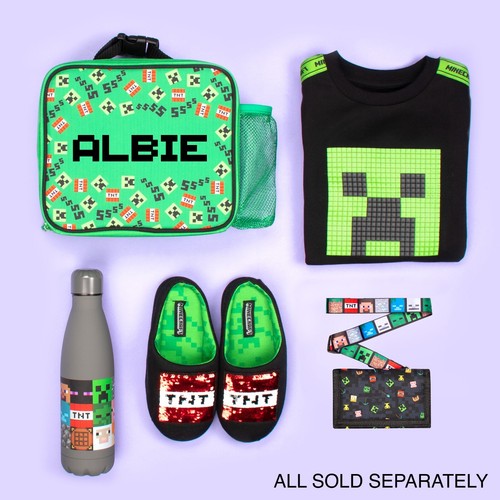Minecraft Niños Cartera para Niños/Niñas Bolsillo con Cremallera Dinero Billetera Cordón Triple - Imagen 20 de 24