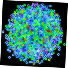 Pony Beads Glow in The Dark 1000 pcs Neon Beads, Bracelet Glow in the Dark