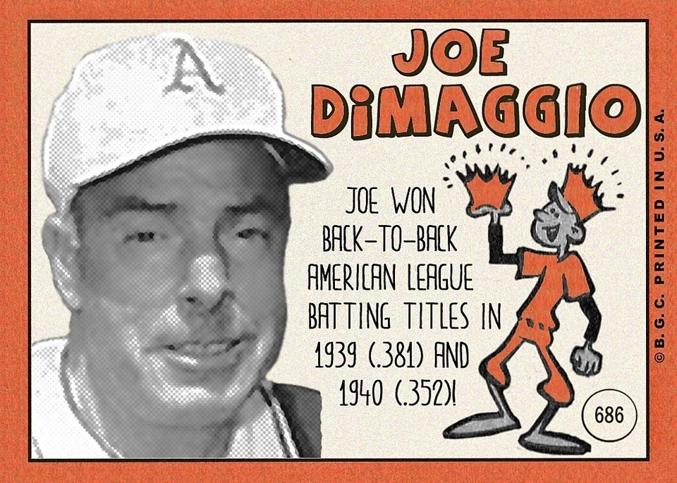 JOE DIMAGGIO 69### BUY 5 GET 1 FREE ### or 30% OFF 12 OR MORE - Image 2 of 2