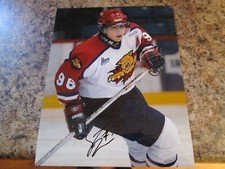 STEVE BERNIER SIGNED 8x10 GLOSSY PHOTO MONCTON WILDCATS NEW JERSEY DEVILS (B)