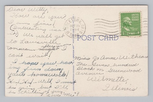 Cartolina Bird's Eye View Ospedale Chiesa Residenza Middletown Ohio ~ 1946 - Foto 2 di 2