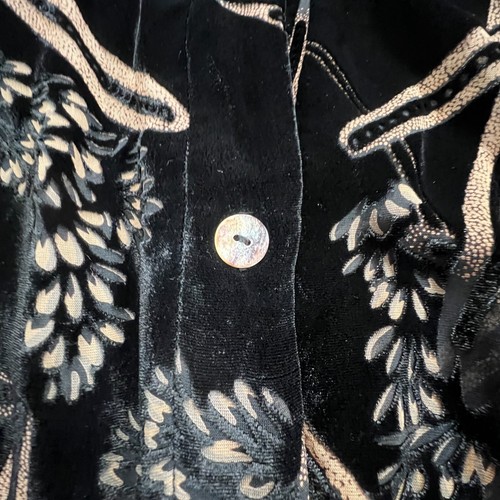 Citron Santa Monica Womens Velvet Burnout Silk Blend Shirt Sz 1X Wearable Art - Picture 5 of 14