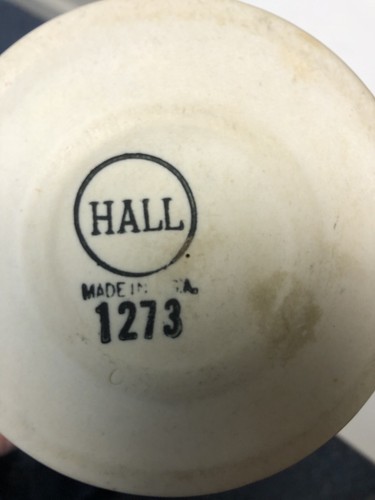 Set of 5 Hall #1273 Vintage Brown Pedestal Irish Coffee Mug Cup MCM Tumbler Lot - Picture 4 of 5
