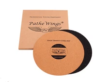 Cork Turntable Record Mat SET 2+2 mm Black ! Vinyl LP Audiophile MADE IN GERMANY