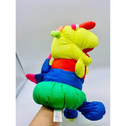 Vintage Prestige Toy Corp Neon Schmetterling Käfer Handpuppe mit Quietschgeräusch - Bild 3 von 10