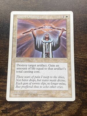 Divine Offering Fifth 5th Edition MTG Magic The Gathering L1560* | eBay