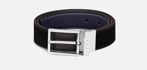 Christian Dior Reversible BeltBlack and Navy Blue Smooth Calfskin, 30 MM /90 - 第 2/7 張圖片