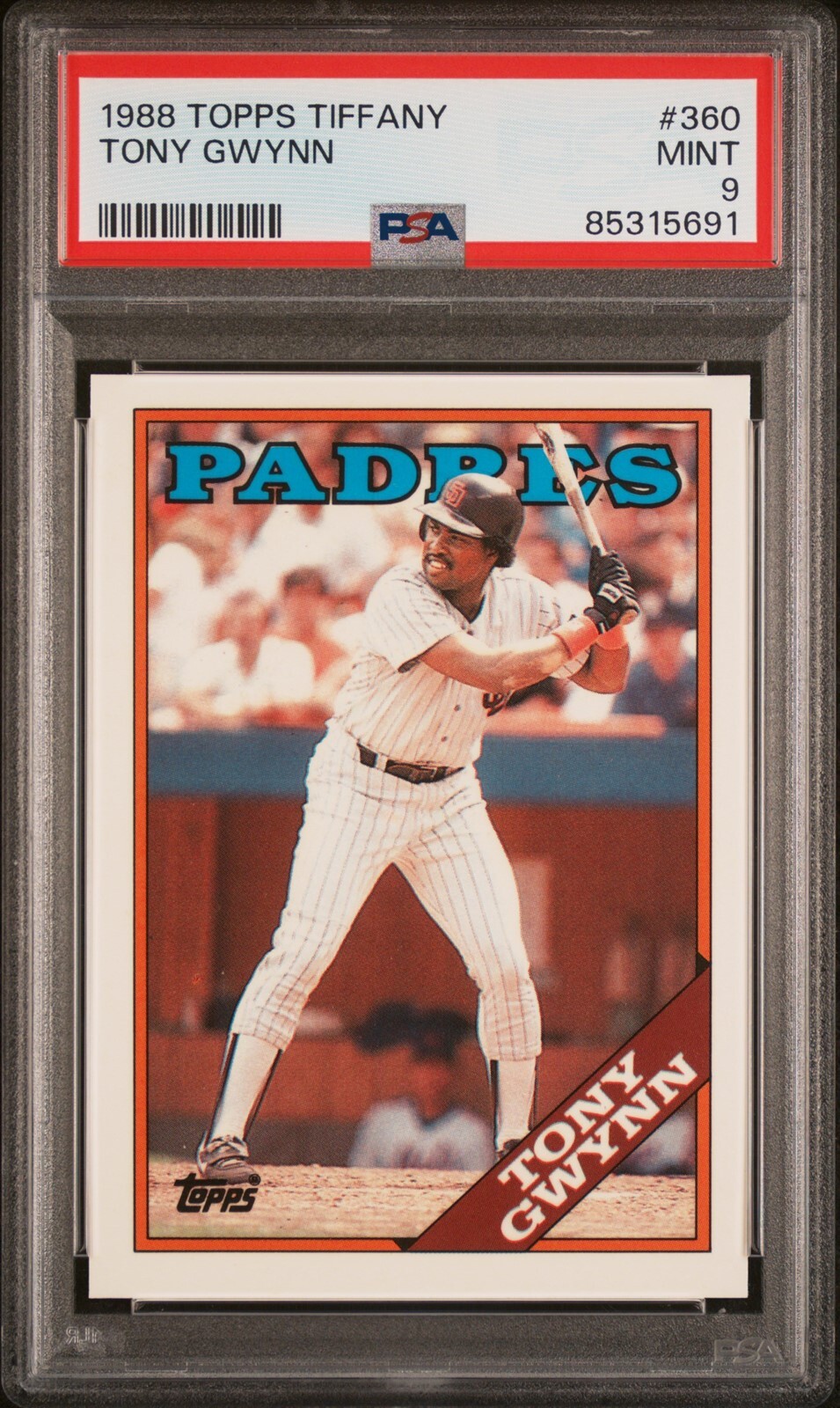 1988 Topps Tiffany #360 Tony Gwynn - PSA 9
