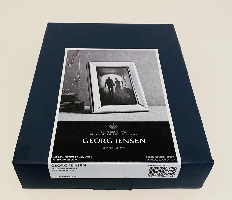 Georg Jensen - Modern Polished Stainless Steel 5x7 Photo Picture Frame - 3586953 - Изображение 2 из 4