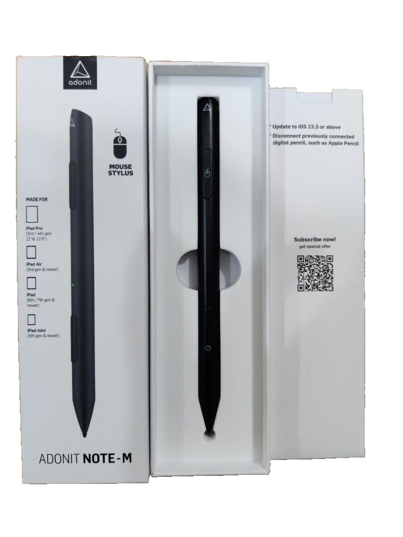 Adonit Note-M Stylus for iPad Black