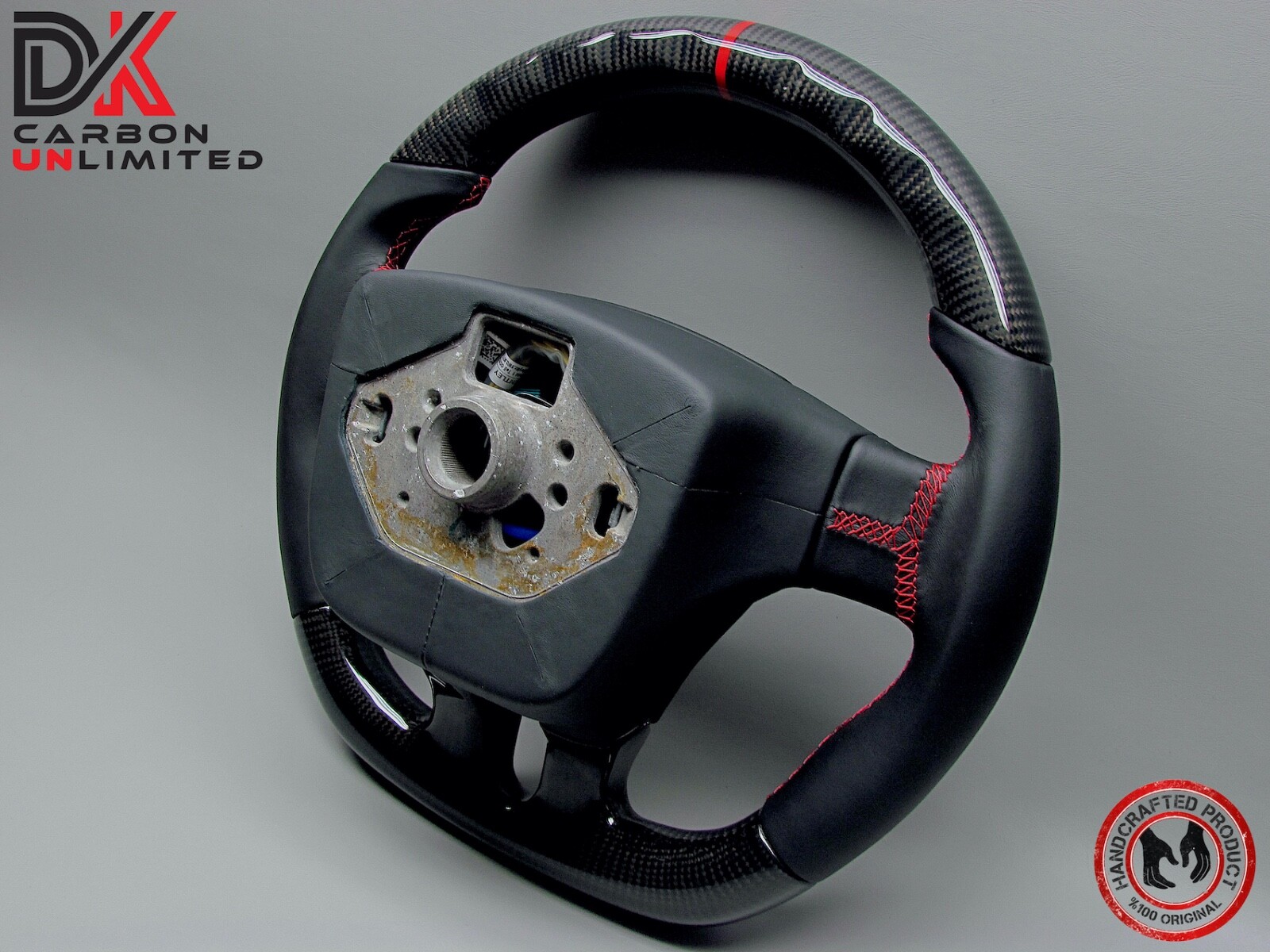 Bentley Continental GT 2011 Flying Spur Red Ring Napa Carbon Steering Wheel v1