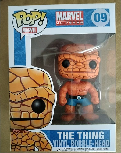 Funko Pop, La Cosa Vinilo Cabeza Burbuja 09, Marvel 2011, Abovedado