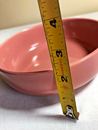 Bauer Pottery Monterey Moderne 7 inch Bowl ~ Your Choice Pink or Chartreuse - Picture 3 of 16