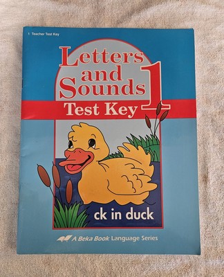 letters and sounds 1 test key A Beka Book