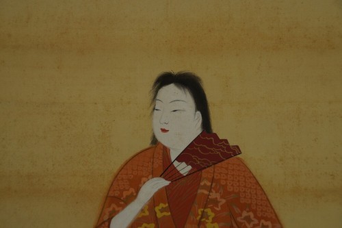 Vögel auf einer Wiese Japanisches Rollbild Kakemono Hanging Scroll Gemälde 6219 - Bild 6 von 12