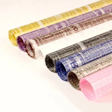 20 Sheets Waterproof Plastic Gift Wrapping Paper in Many Colors (22.75x22.75")