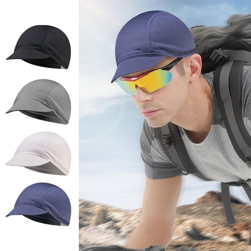 Breathable Cycling Hat Bike Hat Quick Dry Visor Brim Bicycle Hat Helmets Liner