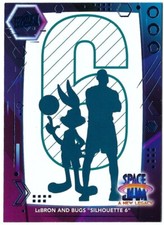 2021 UPPER DECK SPACE JAM NEW LEGACY LEBRON JAMES & BUGS SILHOUETTE BLUE 44