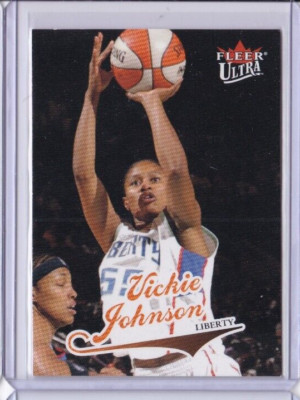 2004 Fleer Ultra WNBA #9 VICKIE JOHNSON NEW YORK LIBERTY IDWN