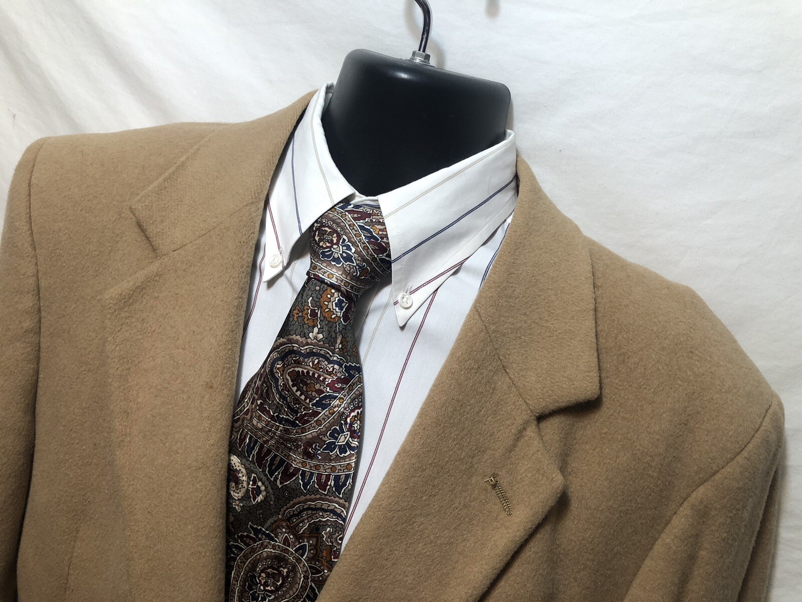 FILA Giacca blazer Savile Row Varsity Club marrone capelli cammello uomo 42R made in Poland