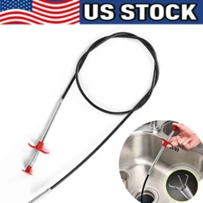 Hair Clog Remover Cleaning Tools Spring Pipe Dredging Tool 23 Inch Drain Snake