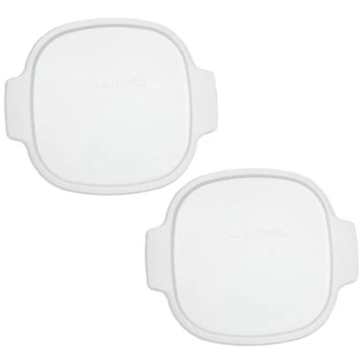 Corningware A-2-PC Square 2qt & 3qt Food Storage Replacement Lid (2-Pack)