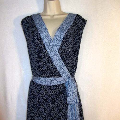 Blue Wrap Maternity Dress by Motherhood Maternity - Size 3X - Picture 2 of 5