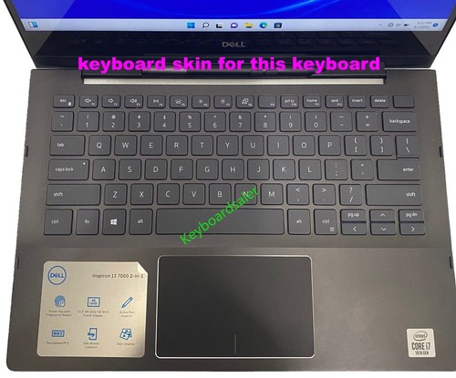 Keyboard Skin Cover for Dell Inspiron 14-5402 5406 14-7400 7405 14-5400 13-7300 - Picture 3 of 9