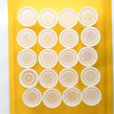 20pcs Mixed Small Parts Craft Storage Containers Clear w/ Snap Caps - Film Tubes