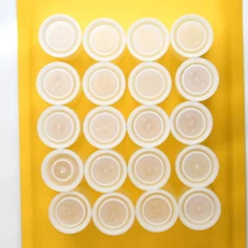 20pcs Mixed Small Parts Craft Storage Containers Clear w/ Snap Caps - Film Tubes