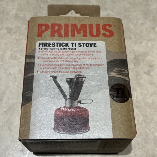 NEW Titanium Primus Firestick Ultralight( 2.9oz) Backpacking Stove