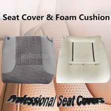For 1994-1997 Dodge Ram Driver Replacement Bottom Seat Cover & Foam Cushion Gray