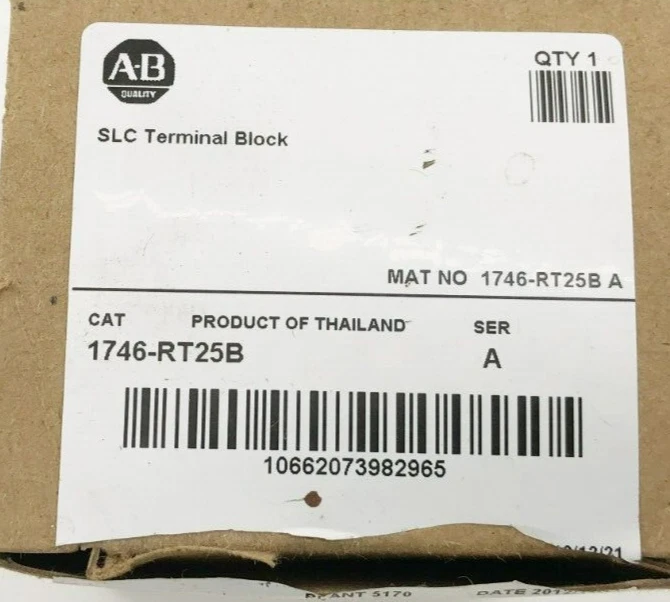 Lot of 2 New Allen-Bradley 1746-RT25B Ser. A SLC Terminal Blocks - Image 2 of 4