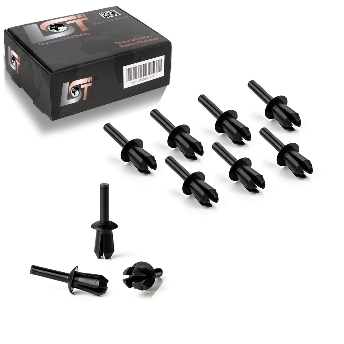 10x Expansion rivet bumper fastening clips for NEW BEETLE / CABRIO